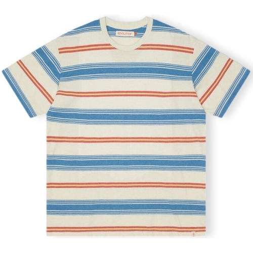 vaatteet Miehet T-paidat & Poolot Revolution T-Shirt Loose 1363 - Blue Monivärinen