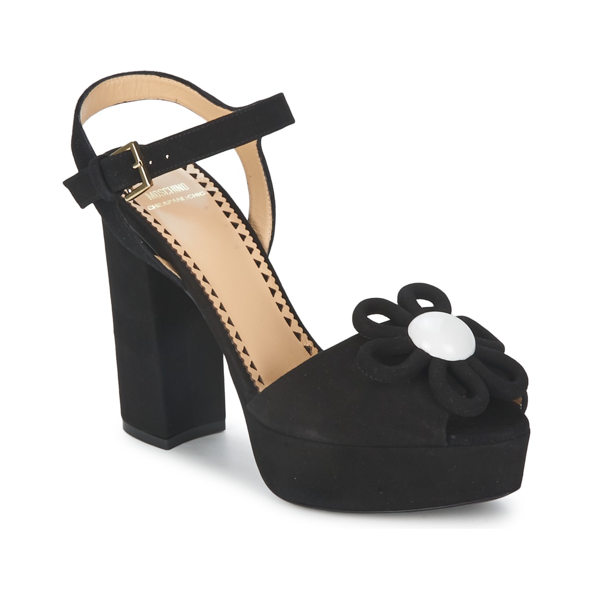 kengät Naiset Sandaalit ja avokkaat Moschino Cheap & CHIC CA1617 Musta
