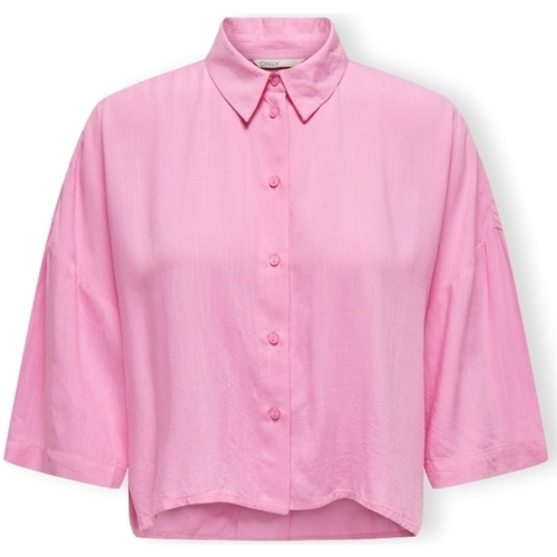 vaatteet Naiset Topit / Puserot Only Noos Astrid Life Shirt 2/4 - Begonia Pink Vaaleanpunainen