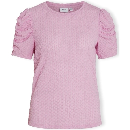 vaatteet Naiset Topit / Puserot Vila Noos Top Anine S/S - Pastel Lavender Vaaleanpunainen