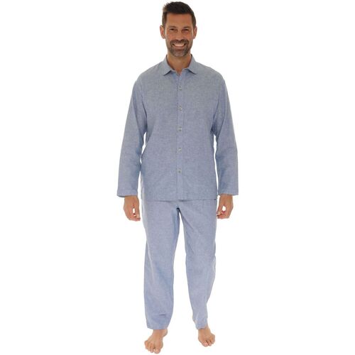 vaatteet Miehet pyjamat / yöpaidat Pilus FAUSTIN Sininen