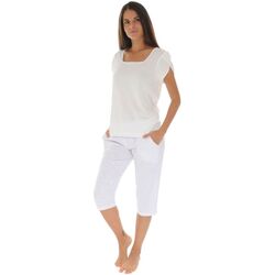 vaatteet Naiset pyjamat / yöpaidat Pilus ELEONORE Valkoinen