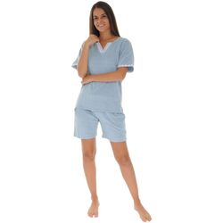 vaatteet Naiset pyjamat / yöpaidat Pilus DETENTE   ELINE Sininen