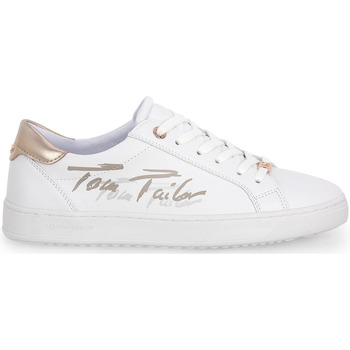 kengät Naiset Tennarit Tom Tailor 009 WHITE ROSE GOLD Valkoinen