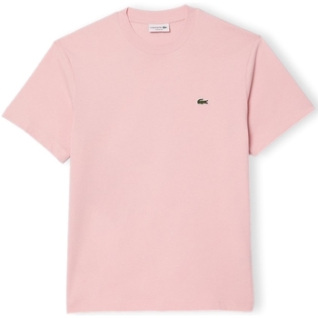 vaatteet Miehet T-paidat & Poolot Lacoste Classic Fit T-Shirt - Rose Vaaleanpunainen