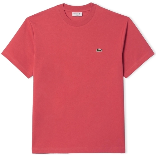 vaatteet Miehet T-paidat & Poolot Lacoste Classic Fit T-Shirt - Rose ZV9 Vaaleanpunainen