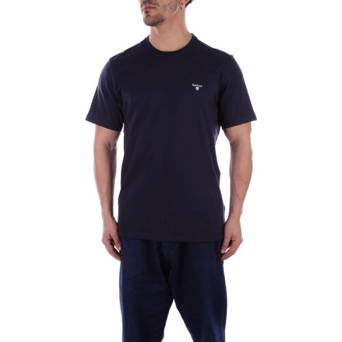 vaatteet Miehet Lyhythihainen t-paita Barbour MTS0670 Sininen