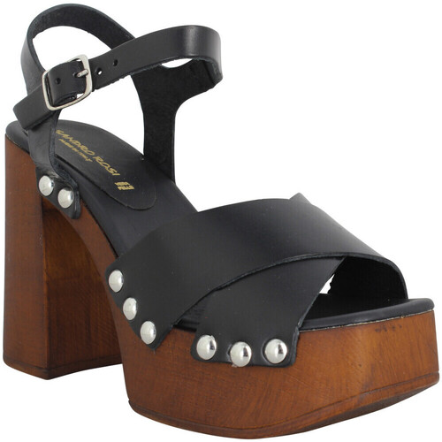 kengät Naiset Sandaalit ja avokkaat Sandro Rosi 8669 Cuir Femme Nero Musta