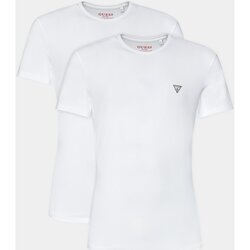 vaatteet Miehet Lyhythihainen t-paita Guess U97G02 KCD31 Valkoinen