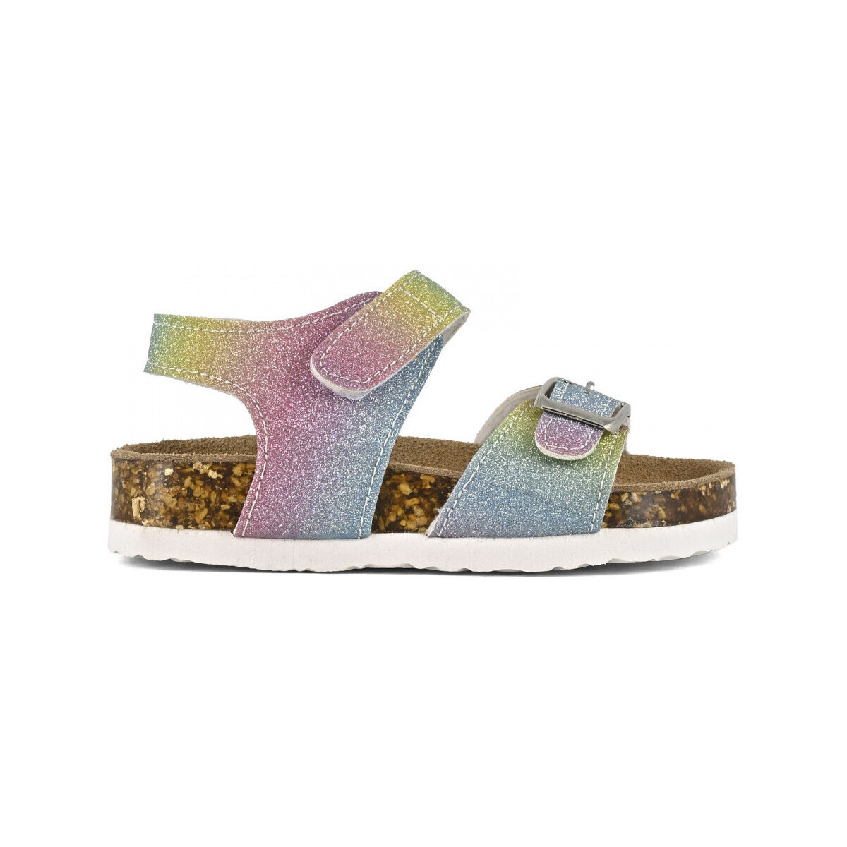 kengät Lapset Sandaalit ja avokkaat Colors of California Bio sandal microglitter Monivärinen
