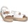 kengät Naiset Sandaalit ja avokkaat Luna Collection 74421 Valkoinen