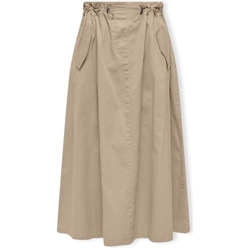 vaatteet Naiset Hame Only Pamala Long Skirt - White Pepper Beige