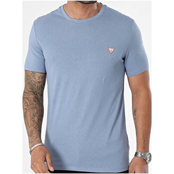 vaatteet Miehet Lyhythihainen t-paita Guess M2YI36 I3Z14 Sininen
