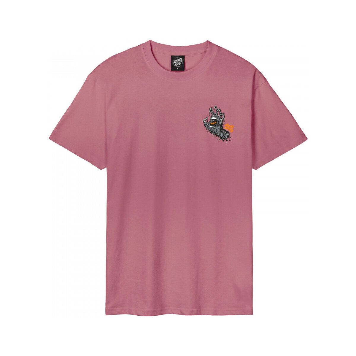 vaatteet Miehet T-paidat & Poolot Santa Cruz Melting hand Vaaleanpunainen