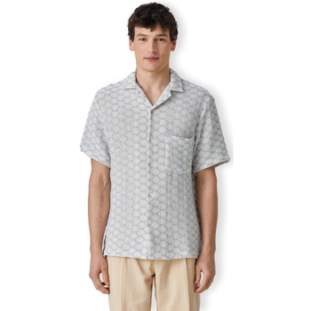 vaatteet Miehet Pitkähihainen paitapusero Portuguese Flannel Net Shirt - Blue Beige
