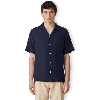 vaatteet Miehet Pitkähihainen paitapusero Portuguese Flannel Grain Shirt - Navy Sininen