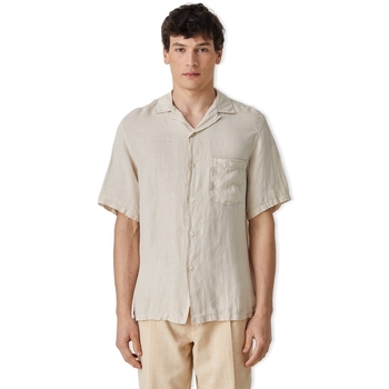 vaatteet Miehet Pitkähihainen paitapusero Portuguese Flannel Linen Camp Collar Shirt - Raw Beige