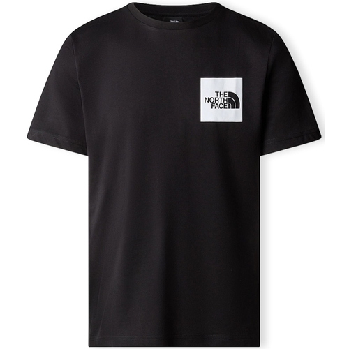 vaatteet Miehet T-paidat & Poolot The North Face Fine T-Shirt - Black Musta
