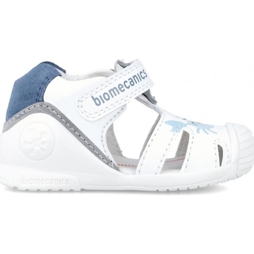 kengät Lapset Sandaalit ja avokkaat Biomecanics Kids Sandals 242123-A - White Sininen