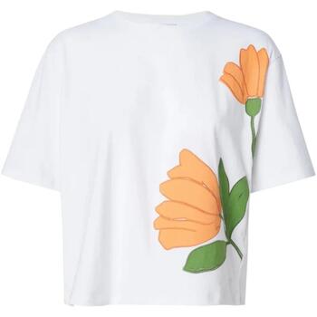 vaatteet Naiset Lyhythihainen t-paita Salsa  Valkoinen