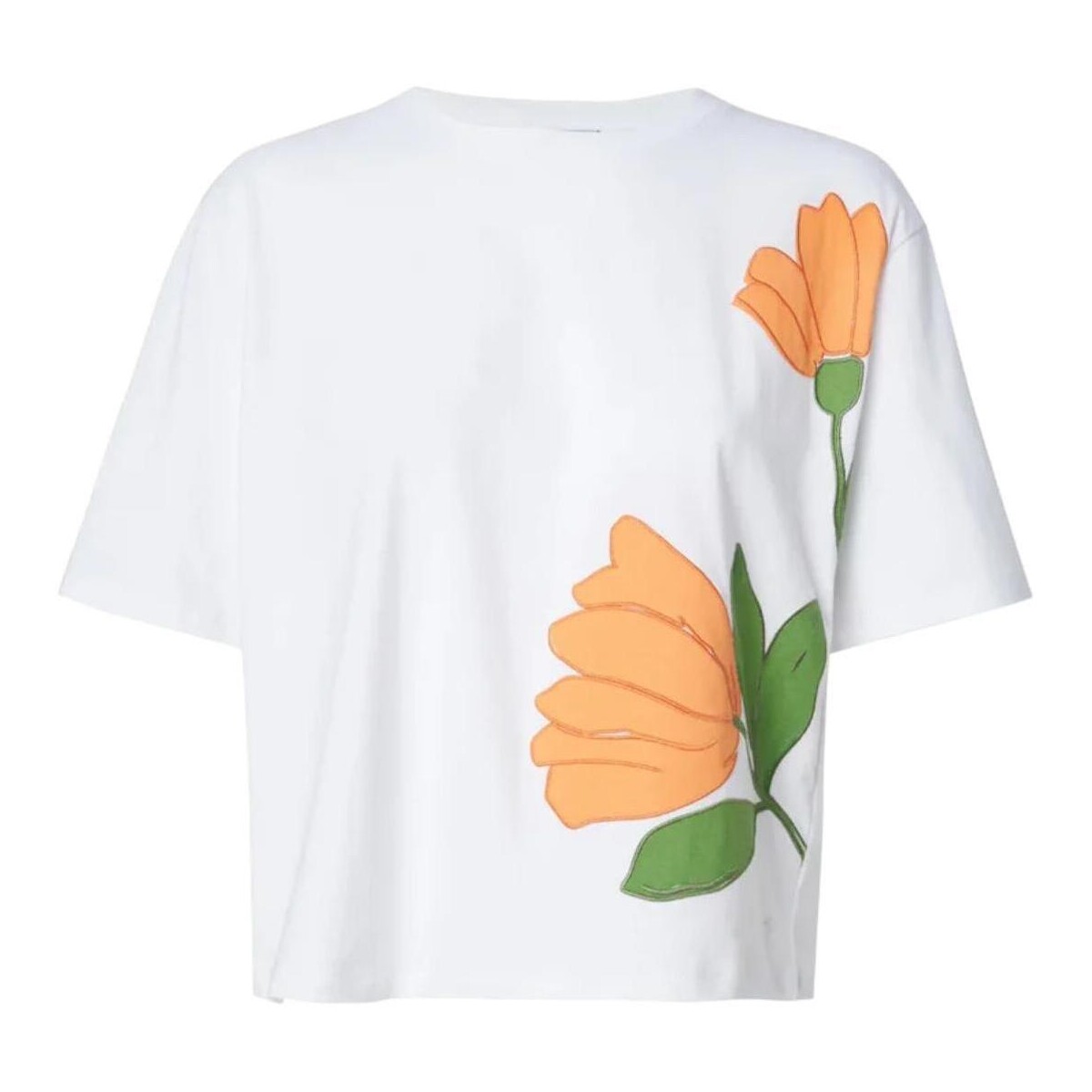 vaatteet Naiset Lyhythihainen t-paita Salsa  Valkoinen