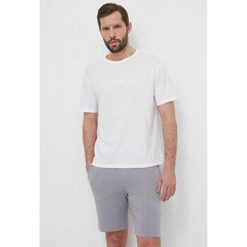 vaatteet Miehet Lyhythihainen t-paita Calvin Klein Jeans 000NM2501E Valkoinen