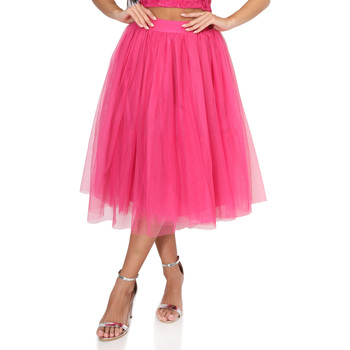 vaatteet Naiset Hame La Modeuse 70562_P165011 Vaaleanpunainen