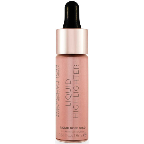 kauneus Naiset Korostuspuuterit Makeup Revolution Liquid Highlighter - Liquid Rose Gold Kulta