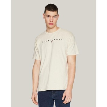 vaatteet Miehet Lyhythihainen t-paita Tommy Hilfiger DM0DM17993ACG Keltainen