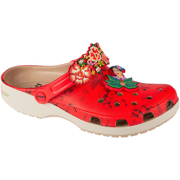 kengät Naiset Tossut Crocs Classic Frida Kahlo Classic Clog Punainen