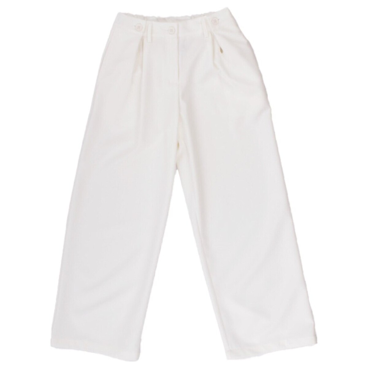 vaatteet Tytöt 5-taskuiset housut Manila Grace MG2750 Valkoinen