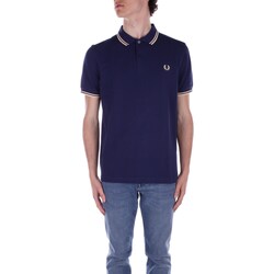 vaatteet Miehet Lyhythihainen t-paita Fred Perry M3600 Sininen