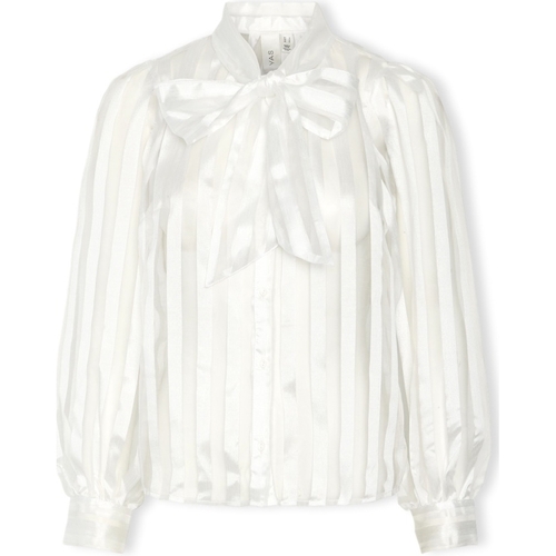 vaatteet Naiset Topit / Puserot Y.a.s YAS Jose Shirt L/S - Star White Valkoinen