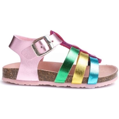 kengät Lapset Sandaalit ja avokkaat Pablosky Laminado Kids Sandals 28870 K - Laminado Rosa Monivärinen