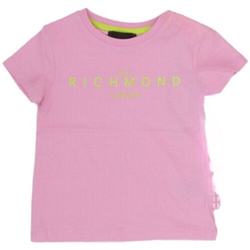 vaatteet Tytöt Lyhythihainen t-paita John Richmond RGP24003TS Vaaleanpunainen