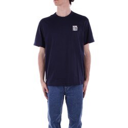 vaatteet Miehet Lyhythihainen t-paita Lacoste TH0133 Sininen