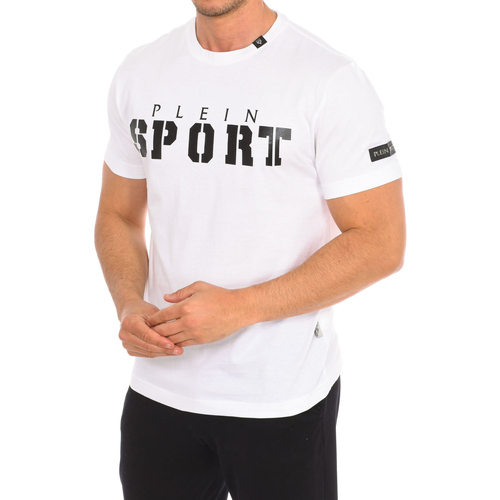 vaatteet Miehet Lyhythihainen t-paita Philipp Plein Sport TIPS400-01 Valkoinen