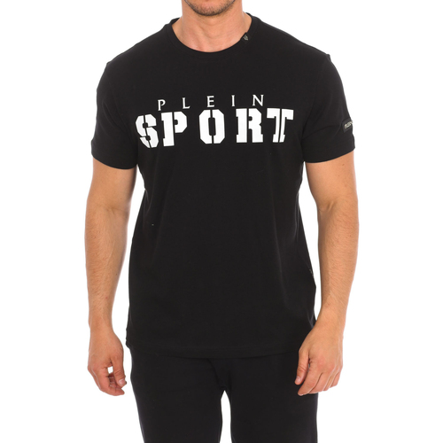 vaatteet Miehet Lyhythihainen t-paita Philipp Plein Sport TIPS400-99 Musta