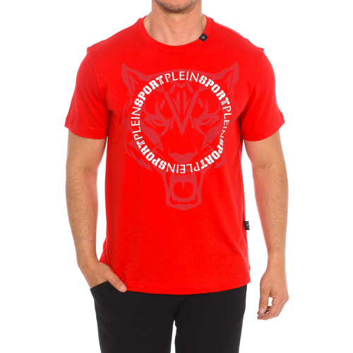 vaatteet Miehet Lyhythihainen t-paita Philipp Plein Sport TIPS402-52 Punainen