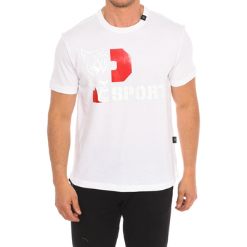 vaatteet Miehet Lyhythihainen t-paita Philipp Plein Sport TIPS410-01 Valkoinen