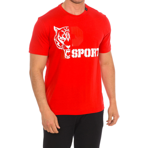 vaatteet Miehet Lyhythihainen t-paita Philipp Plein Sport TIPS410-52 Punainen