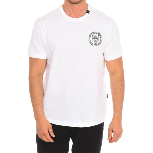 vaatteet Miehet Lyhythihainen t-paita Philipp Plein Sport TIPS412-01 Valkoinen