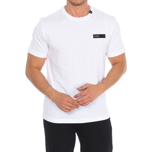 vaatteet Miehet Lyhythihainen t-paita Philipp Plein Sport TIPS414-01 Valkoinen