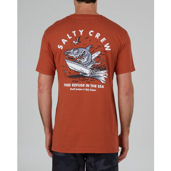 Salty Crew Hot rod shark premium s/s tee Oranssi