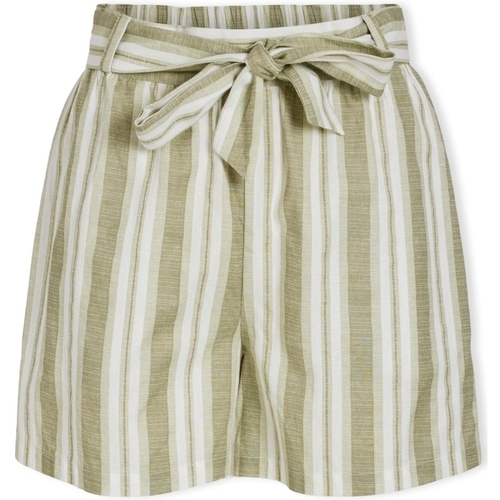 vaatteet Naiset Shortsit / Bermuda-shortsit Vila Etni Shorts - Egret/Oil Green Beige