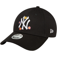 Asusteet / tarvikkeet Naiset Lippalakit New-Era 9FORTY New York Yankees Floral All Over Print Cap Musta