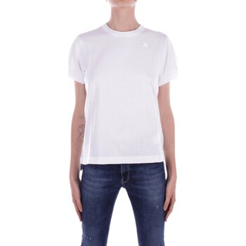 vaatteet Naiset Lyhythihainen t-paita K-Way K2122UW Valkoinen