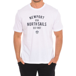 vaatteet Miehet Lyhythihainen t-paita North Sails 9024010-101 Valkoinen