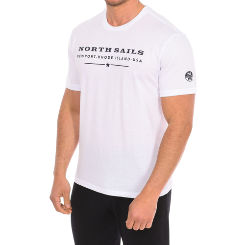 vaatteet Miehet Lyhythihainen t-paita North Sails 9024020-101 Valkoinen