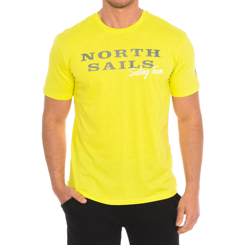 vaatteet Miehet Lyhythihainen t-paita North Sails 9024030-470 Keltainen